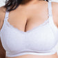 Premium Green Tea Extract Antibacterial Lace Top Open Nursing Bra