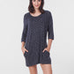 3/4 Sleeve Side Access Nursing Lounge Dress