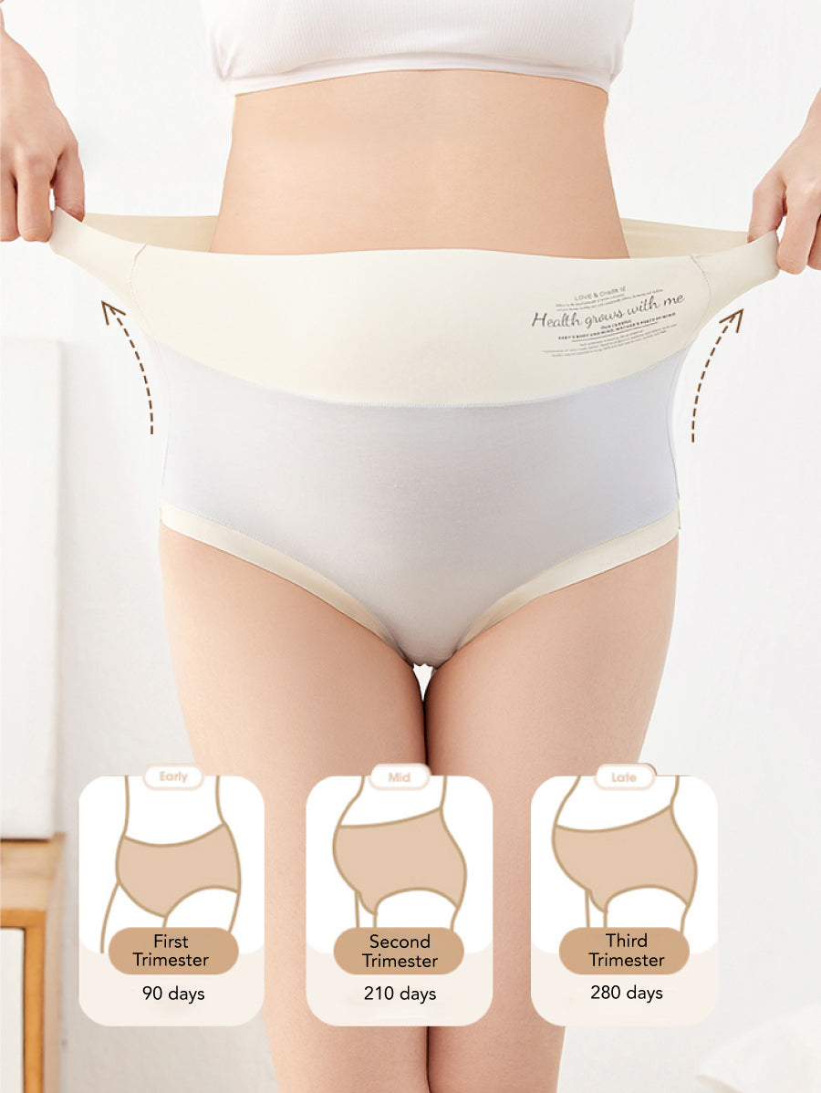 Modal Seamless High Waist Panties Set