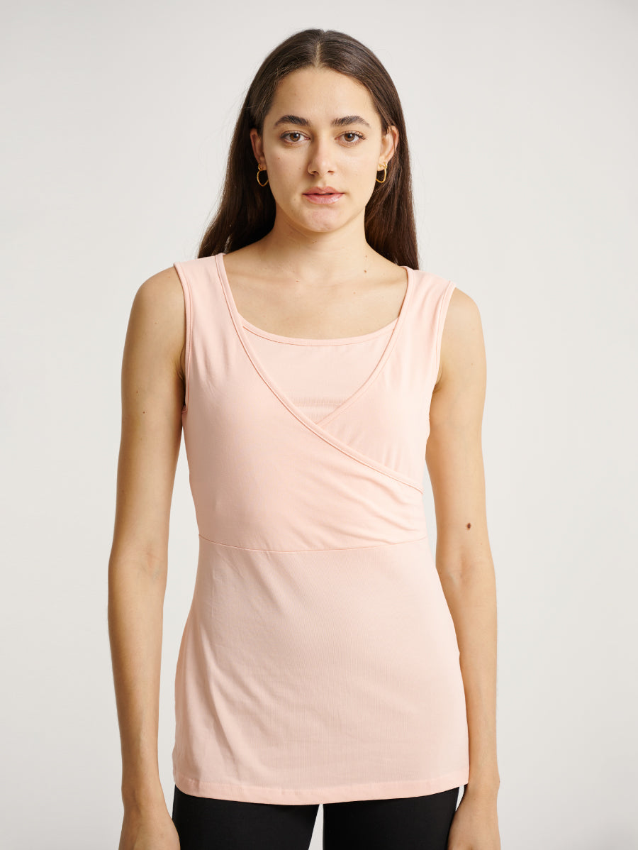 Sleevess Lift-Up Nursing Confinement Tops