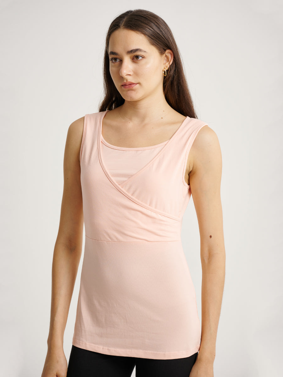 Sleevess Lift-Up Nursing Confinement Tops