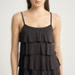 Magdalena Sleeveless Layered Ruffle Hem Cami Lift Up Nursing Top