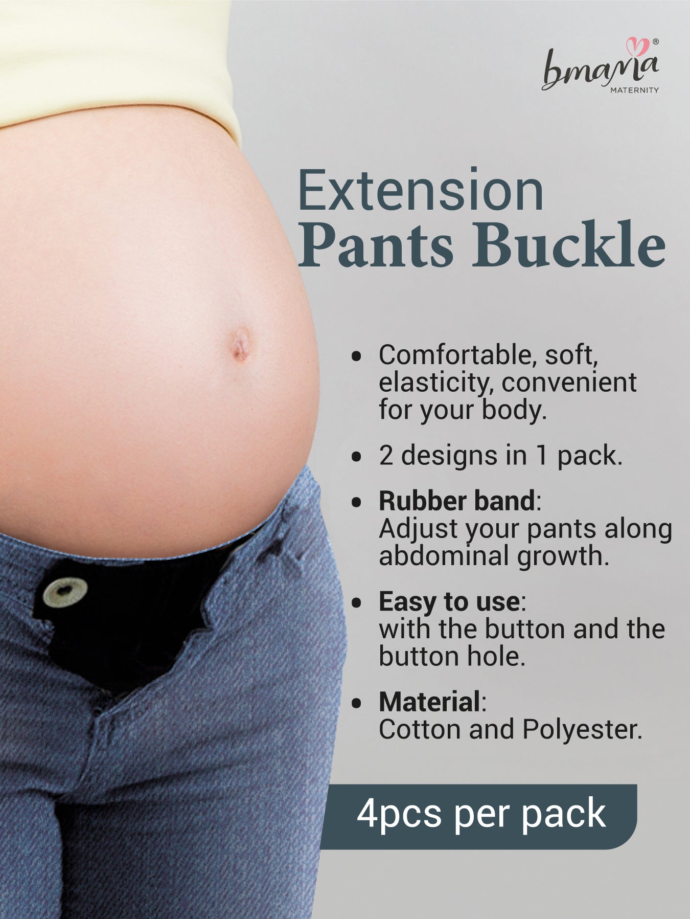 4pcs Pants Extender Waistband Extenders Pants Button Extender for