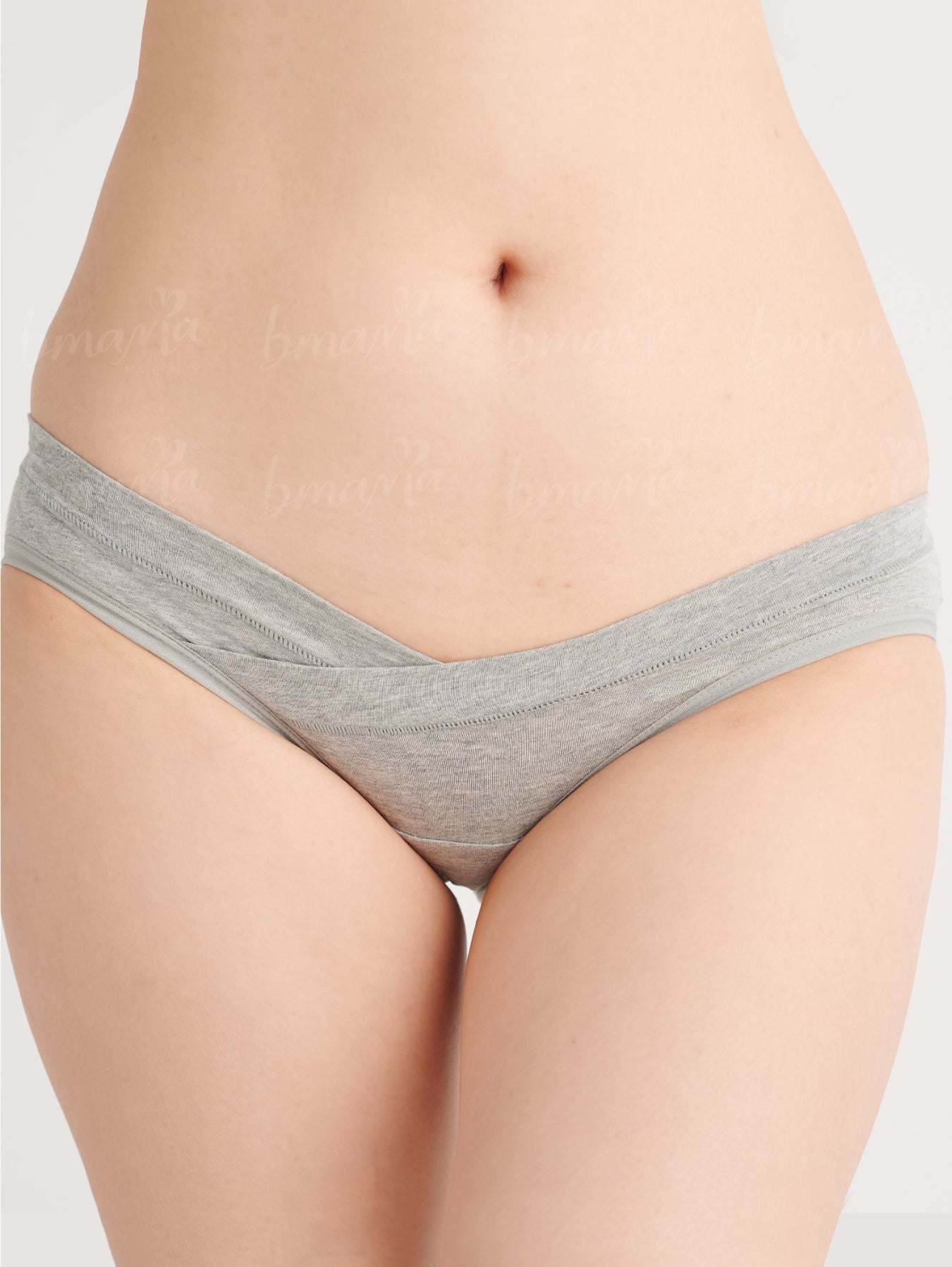 Breathable Ice Silk Seamless Maternity Underwear Low Waist V