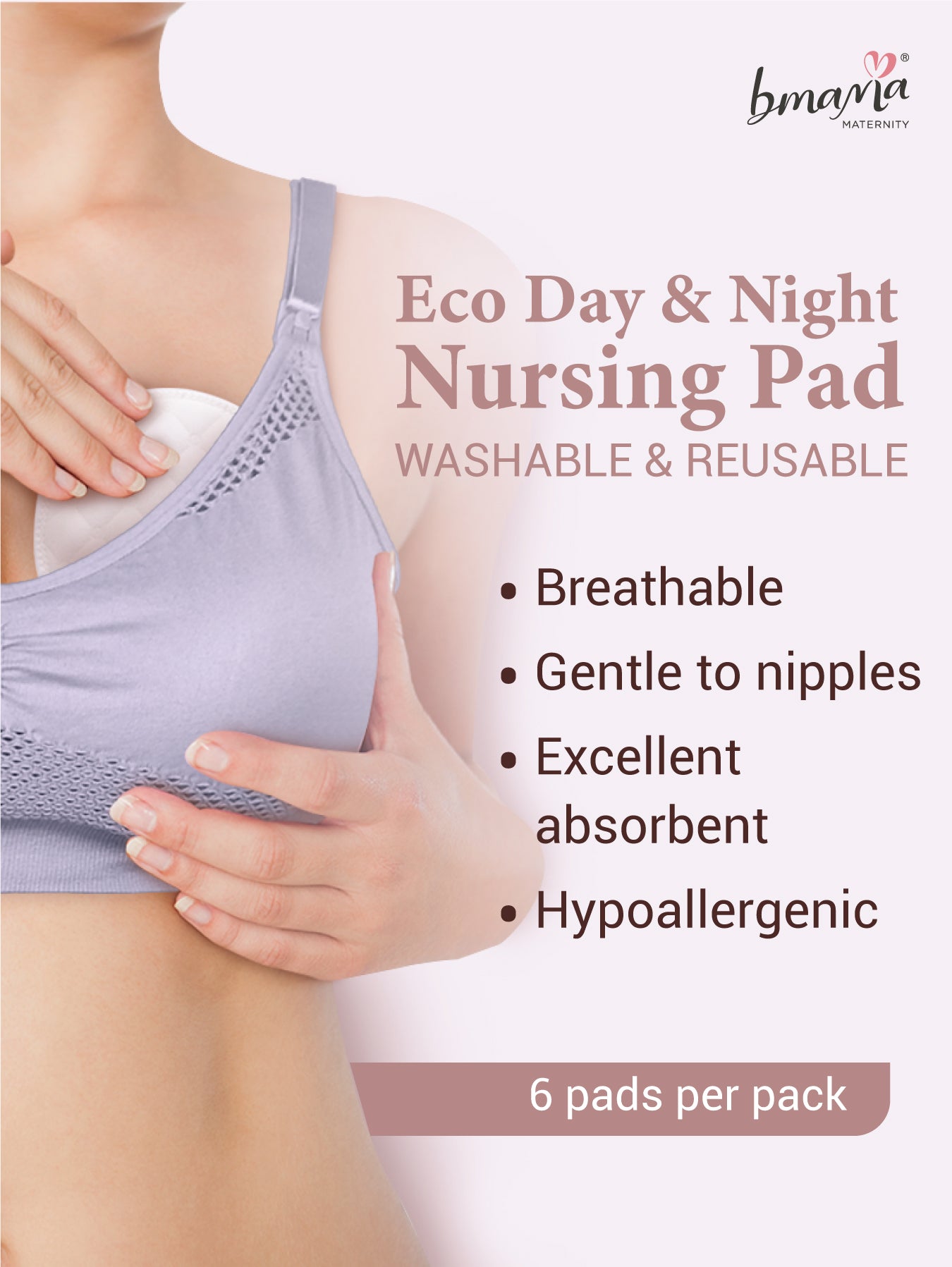 Regular & Night Reusable & Washable Nursing Pads Pack | Bamboobies